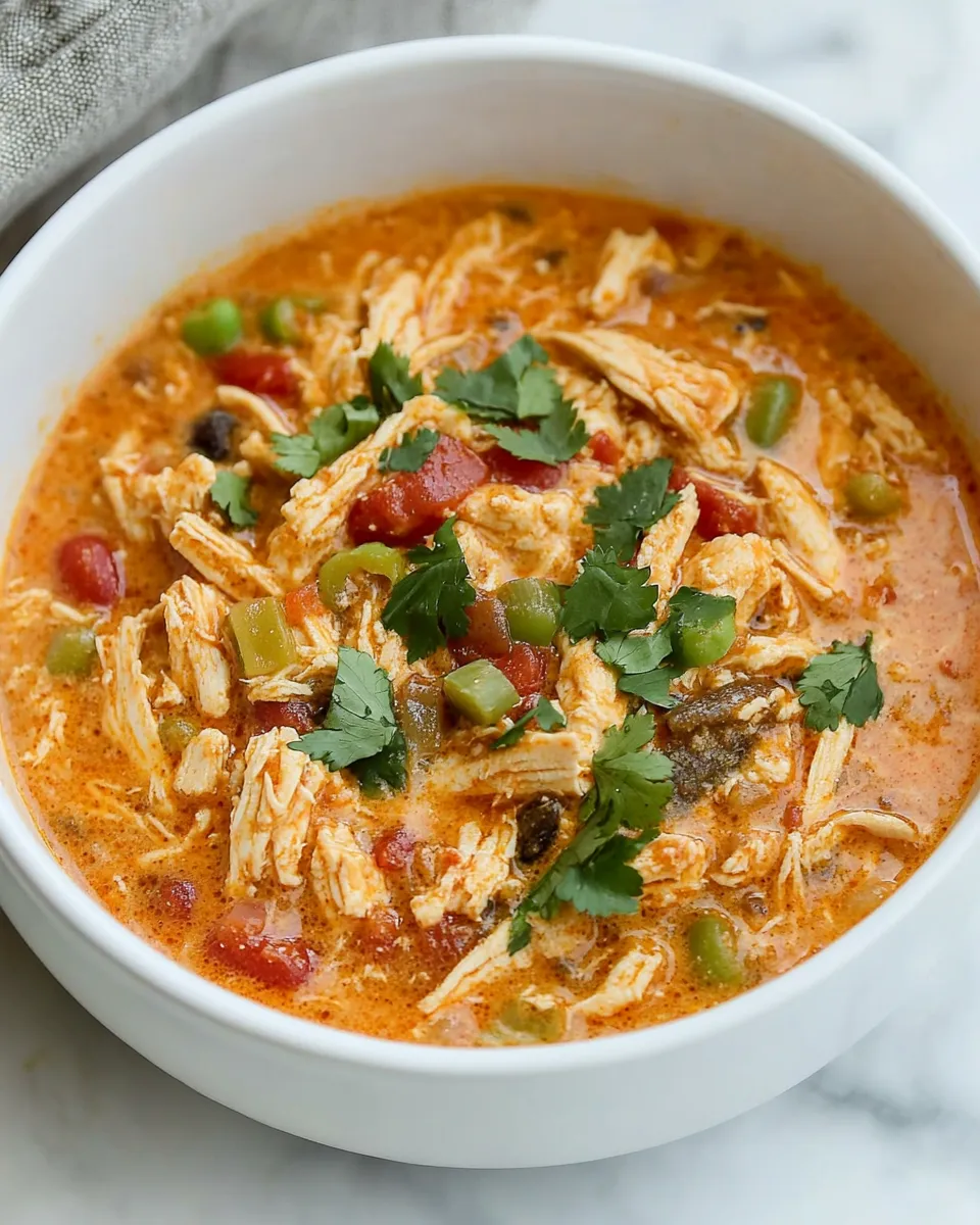 Delicious Crockpot Buffalo Chicken Chili image