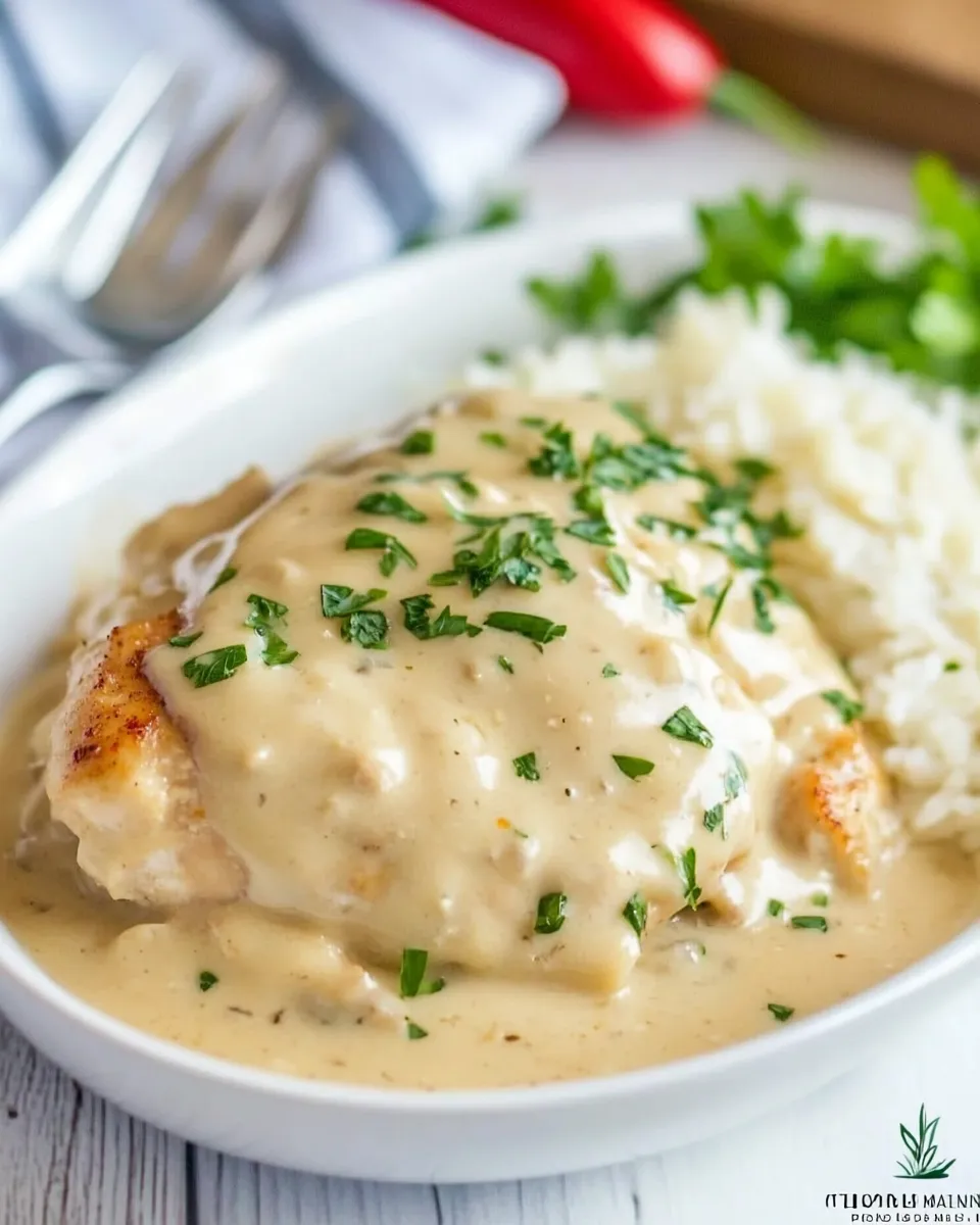 Easy Crockpot Creamy Garlic Parmesan Chicken recipe photo
