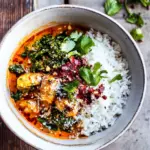 Healthy Crockpot Thai Broccoli Rabe Chicken Curry. picture
