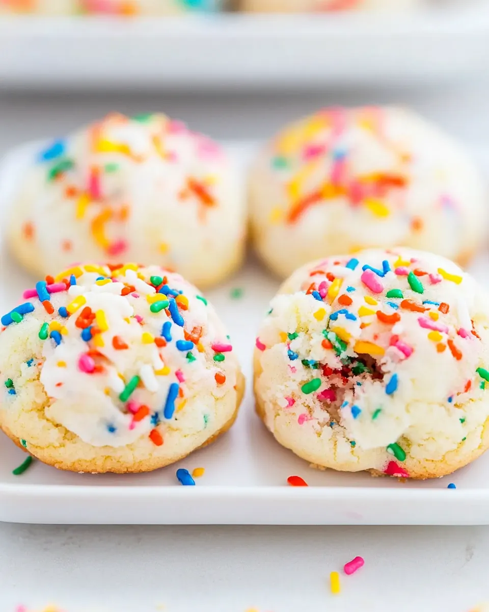 Easy Crumbl Birthday Cake Cookies Copycat recipe photo