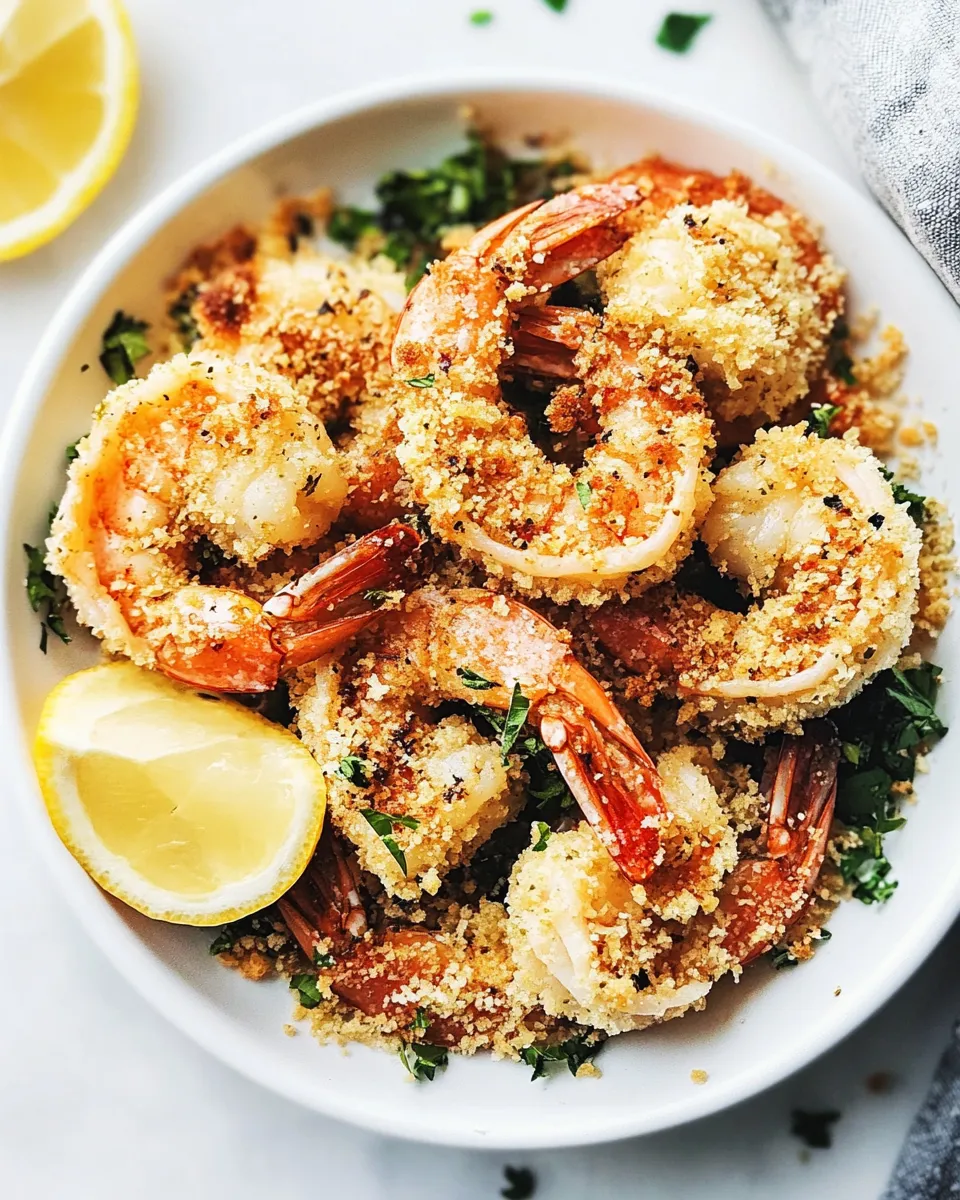 Easy Crunchy Baked Parmesan Garlic Shrimp recipe photo