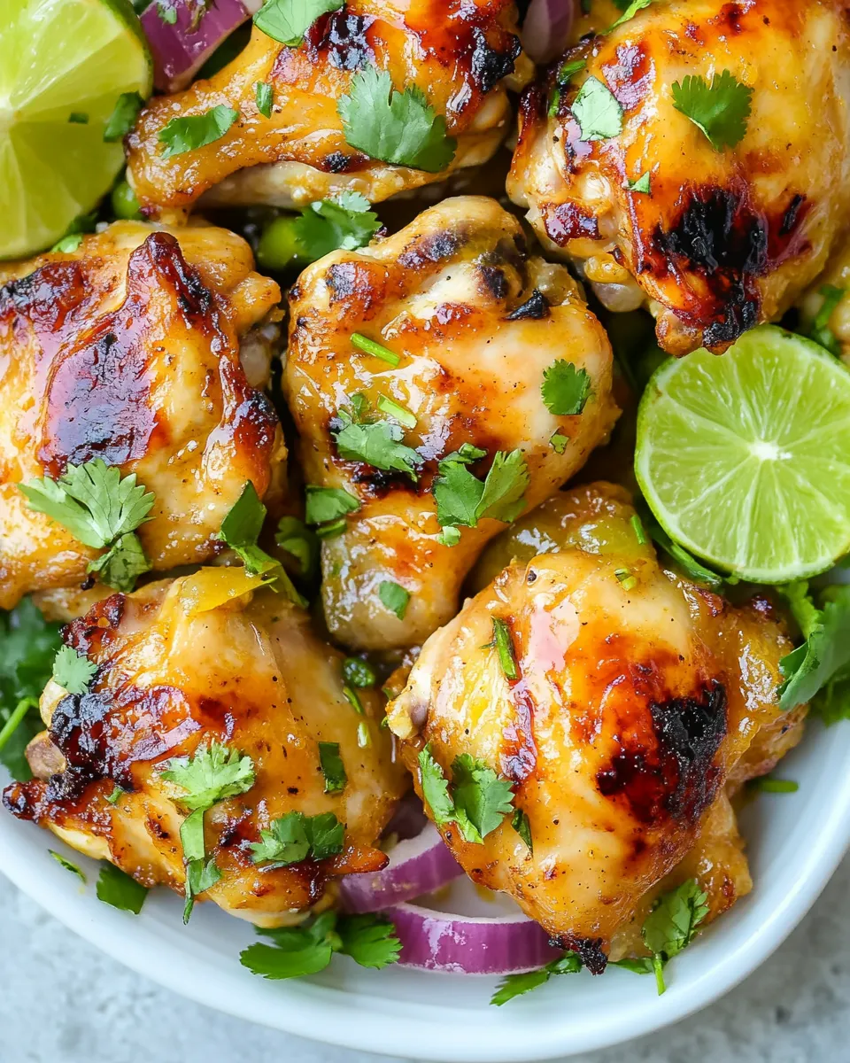 Delicious Cuban Mojo Chicken Thighs shot