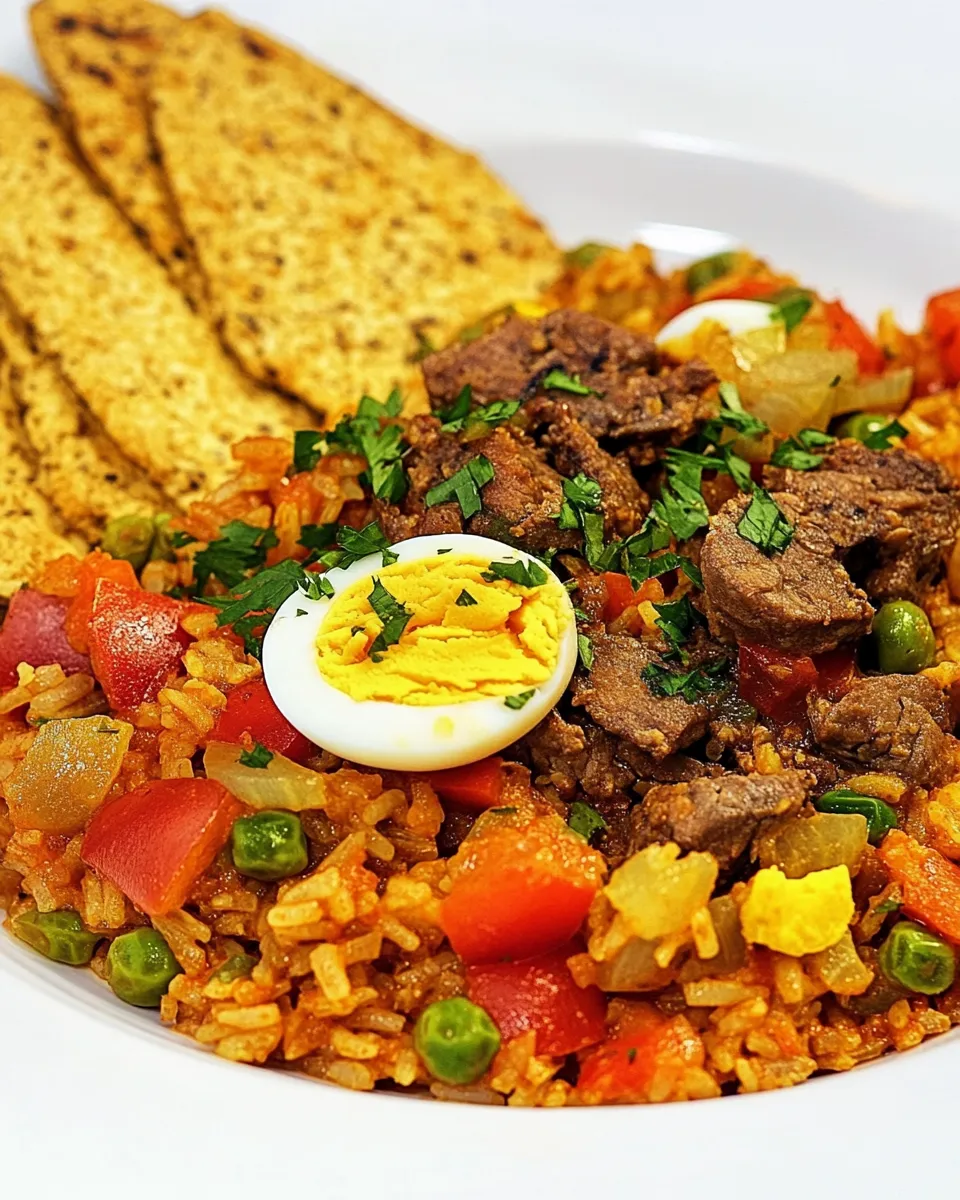 Easy Cuban Rice and Eggs Dinner recipe photo