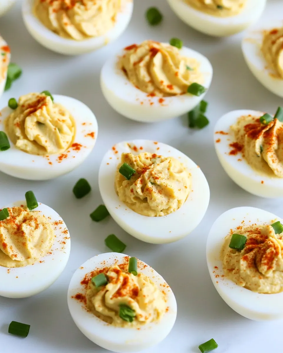 Savory Curried Deviled Eggs dish photo