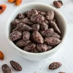 Homemade Dark Chocolate Almonds with Sea Salt and Turbinado Sugar (Trader Joes Copycat!) photo
