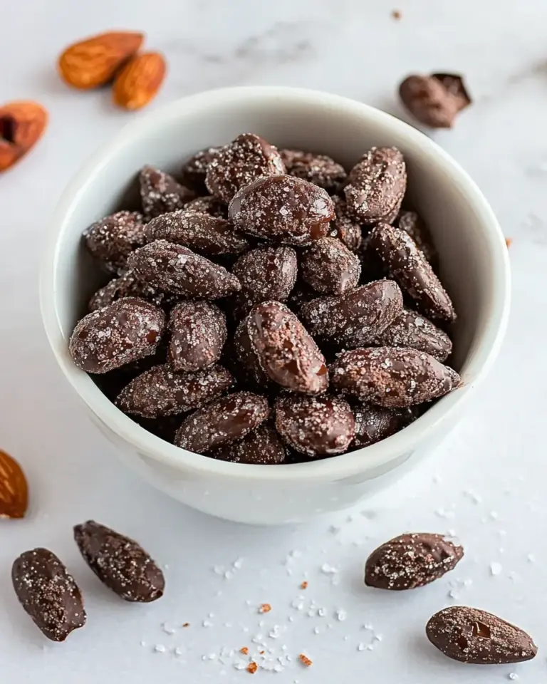 Homemade Dark Chocolate Almonds with Sea Salt and Turbinado Sugar (Trader Joes Copycat!) photo