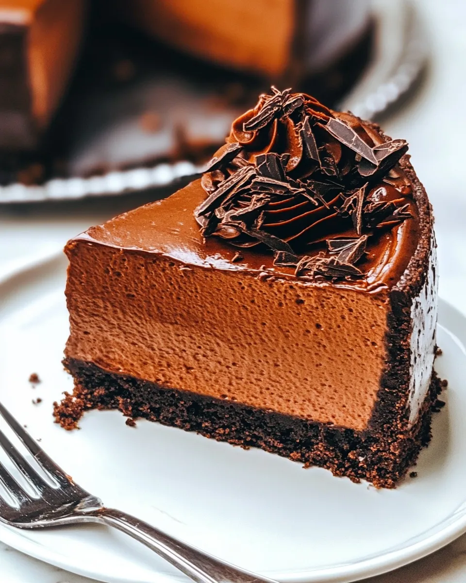 Delicious Dark Chocolate Cheesecake Recipe dish photo