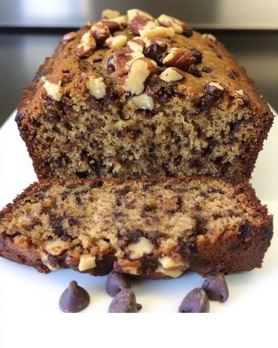 Classic Dark Chocolate Chip & Walnut Banana Bread image