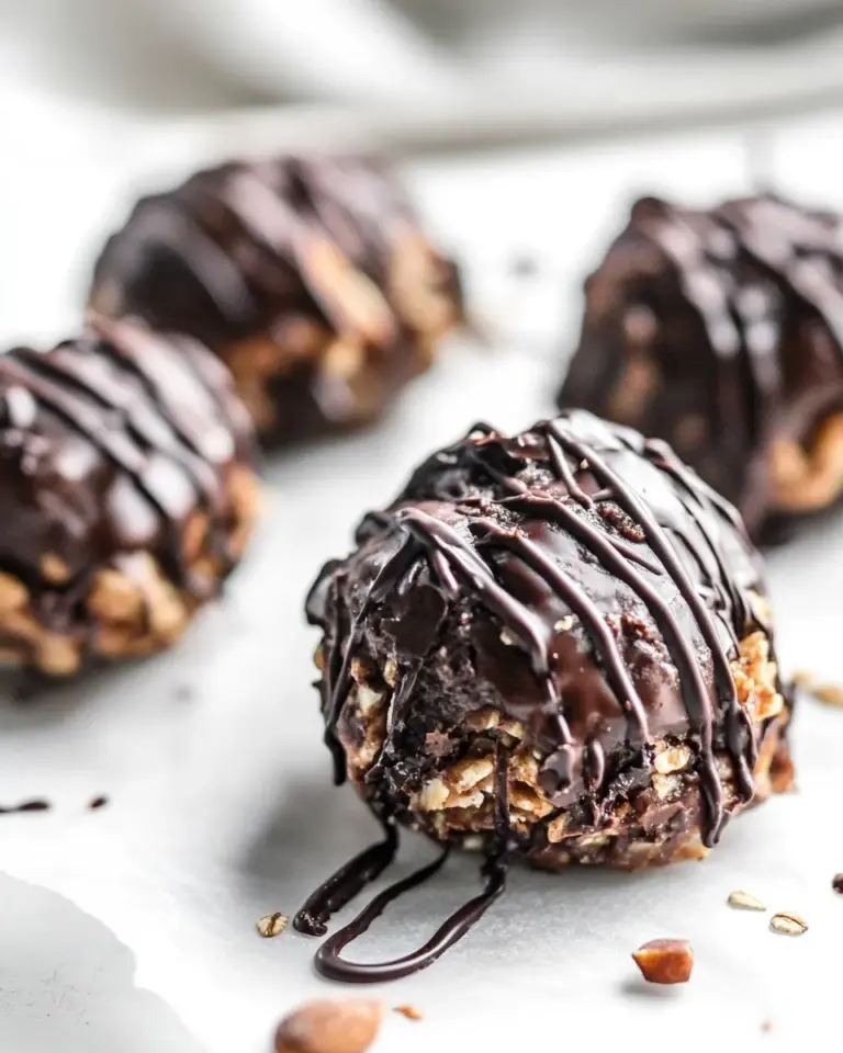 Healthy Dark Chocolate Covered Coffee Roasted Almond and Peanut Butter Oatmeal Bites. picture
