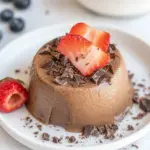 Homemade Dark Chocolate Panna Cotta photo