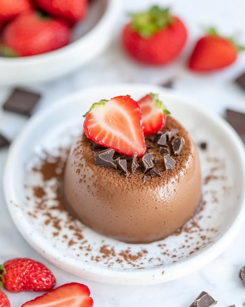 Classic Dark Chocolate Panna Cotta image