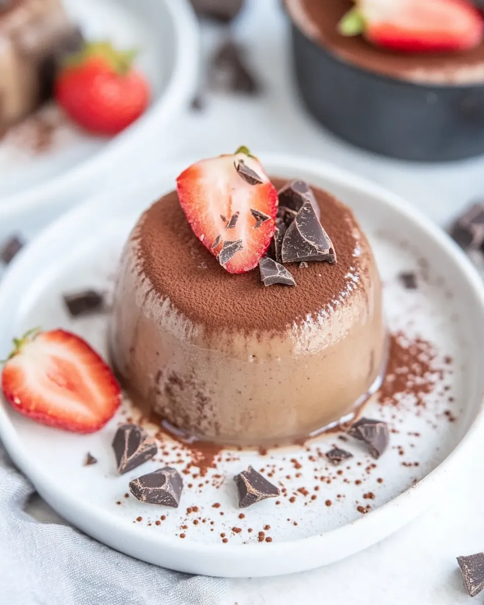 Easy Dark Chocolate Panna Cotta recipe photo