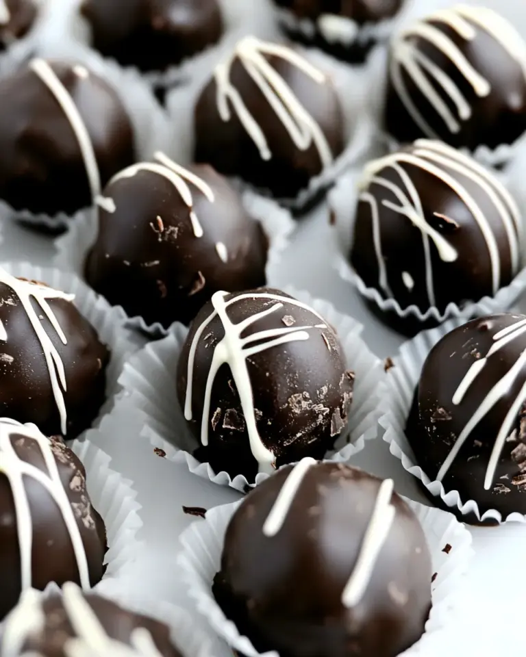 Homemade Dark Chocolate Truffles photo