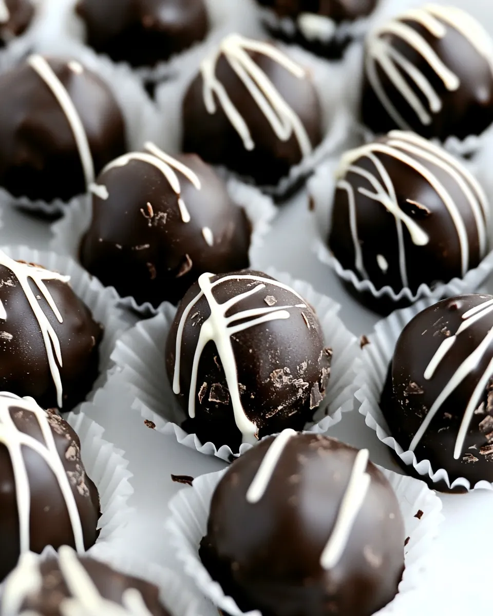 Homemade Dark Chocolate Truffles photo