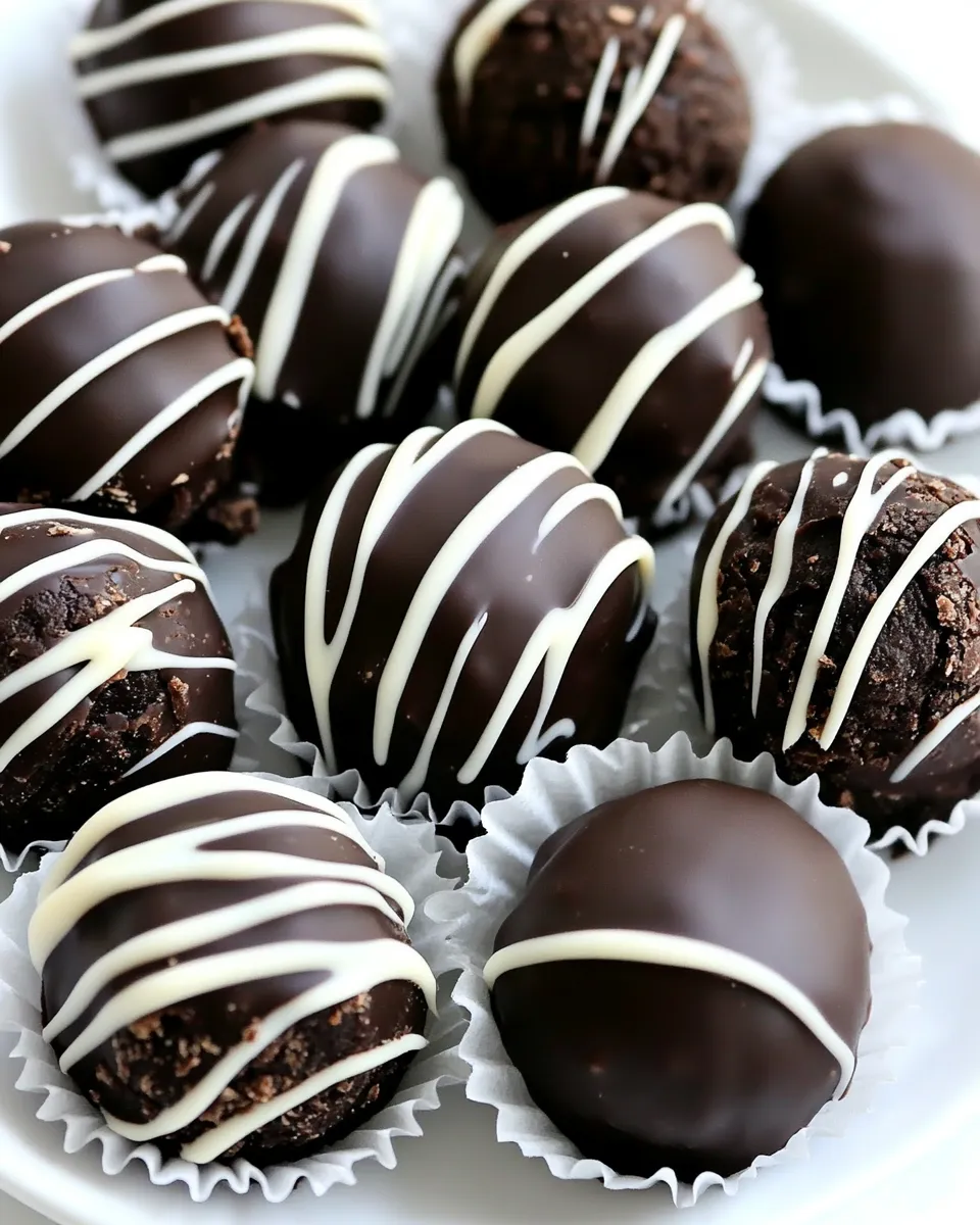 Easy Dark Chocolate Truffles recipe photo