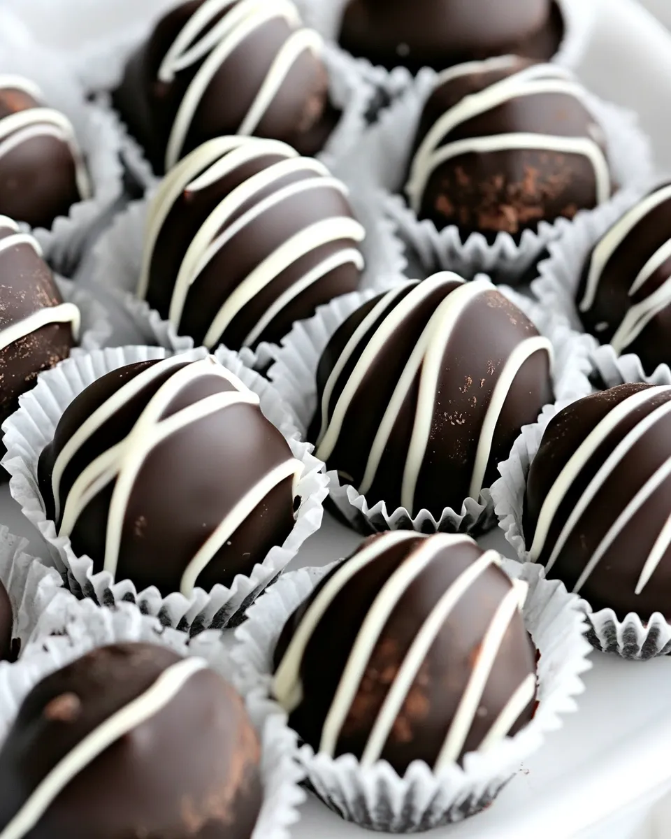 Delicious Dark Chocolate Truffles shot