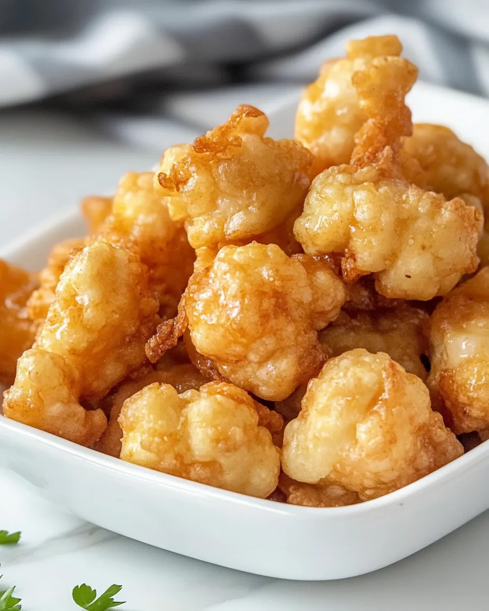 Delicious Deep-Fried Cauliflower shot