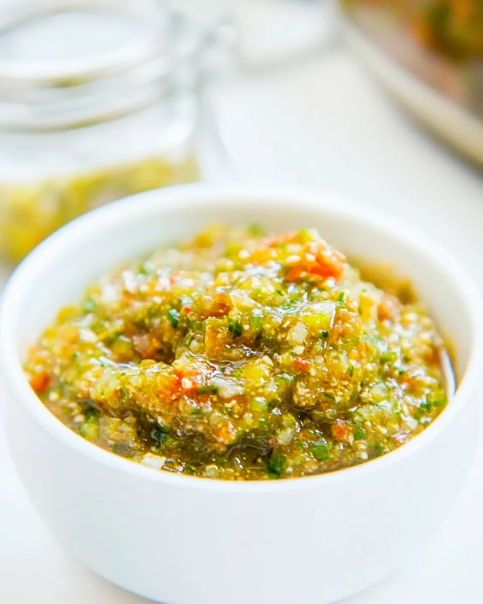 Delicious Dominican Sofrito and Homemade Dominican Sazn food shot