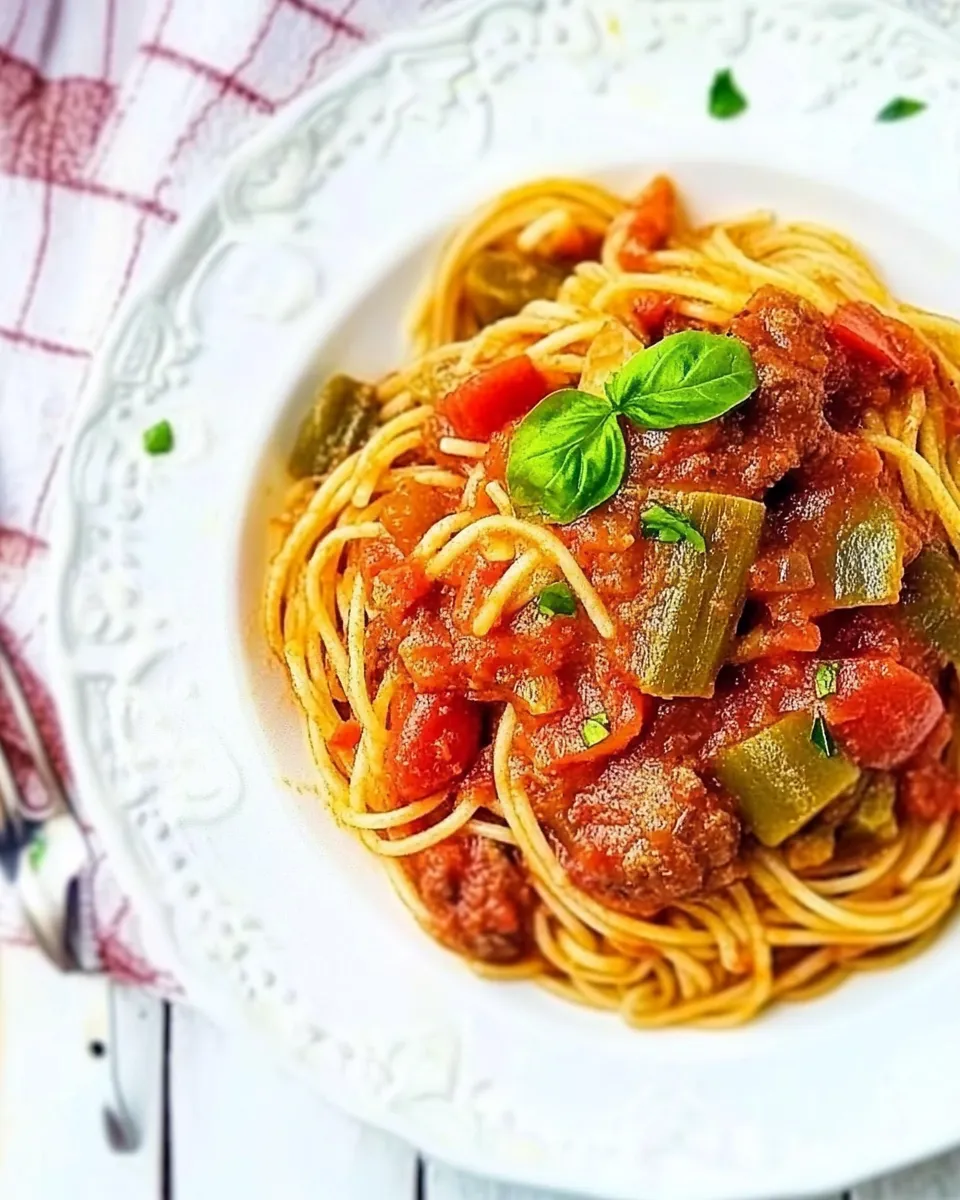 Homemade Dominican Spaghetti (Espaguetis) photo