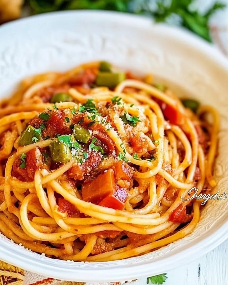 Classic Dominican Spaghetti (Espaguetis) image