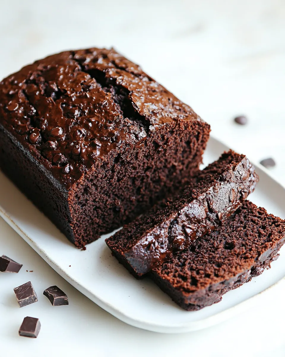 Easy Double Chocolate Banana Bread recipe photo
