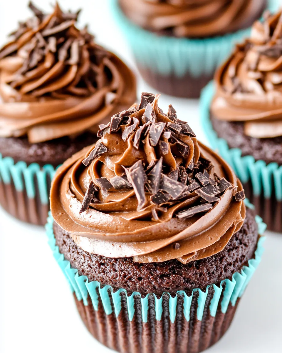Classic Double Chocolate Cupcakes image