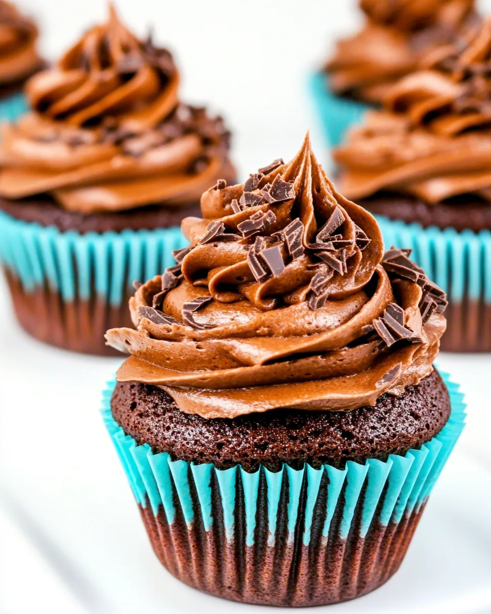 Easy Double Chocolate Cupcakes recipe photo