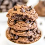 Homemade Double Chocolate Pudding Cookies photo