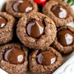 Homemade Double Chocolate Thumbprints Cookies photo