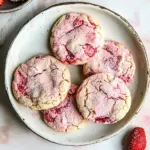 Perfect Double Strawberry Sugar Cookies. shot