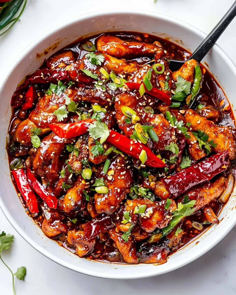 Easy Dragon Chicken food shot