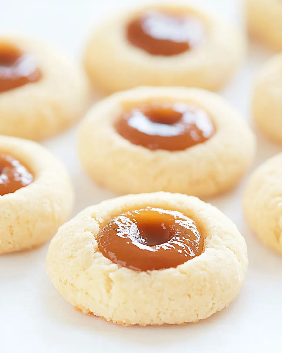Classic Dulce de Leche Shortbread Thumbprint Cookies image