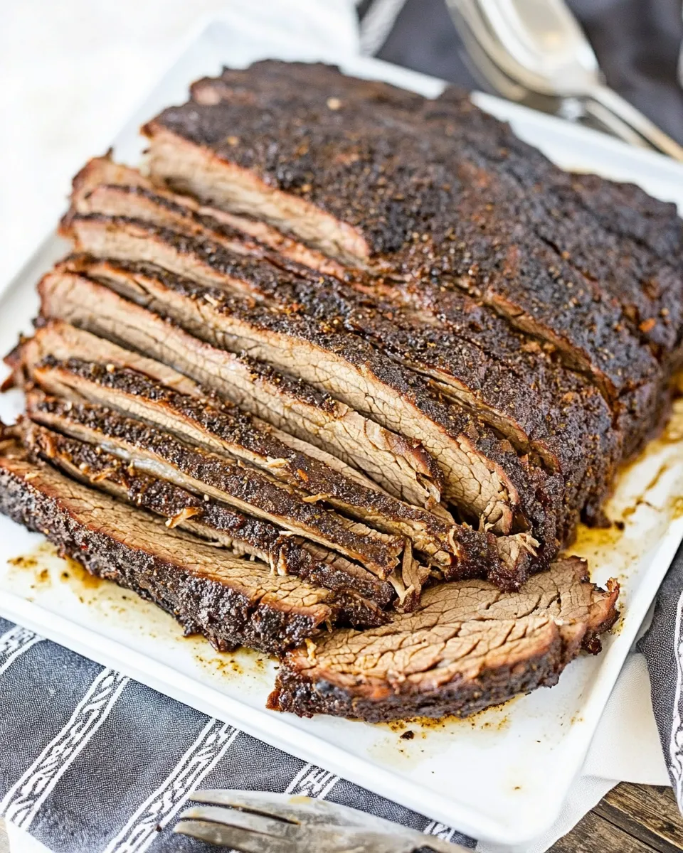 Quick Easy 5-Ingredient Brisket Recipe (Grill and Oven Method) shot