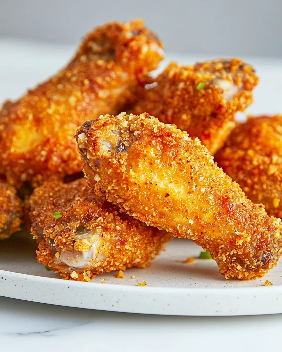Quick Easy Air-Fryer Breaded Chicken Wings dish photo