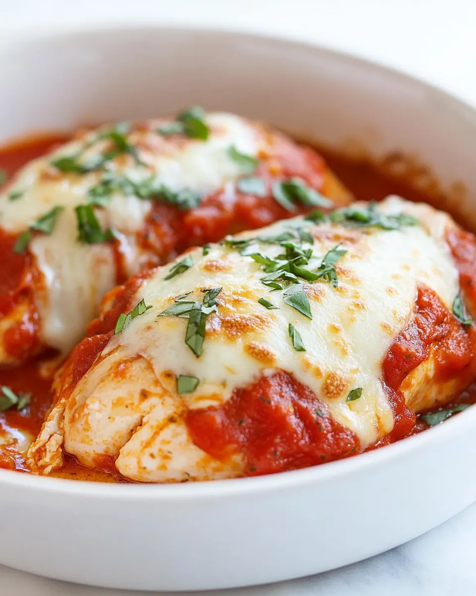 Classic Easy Baked Chicken Parmesan for Two recipe photo