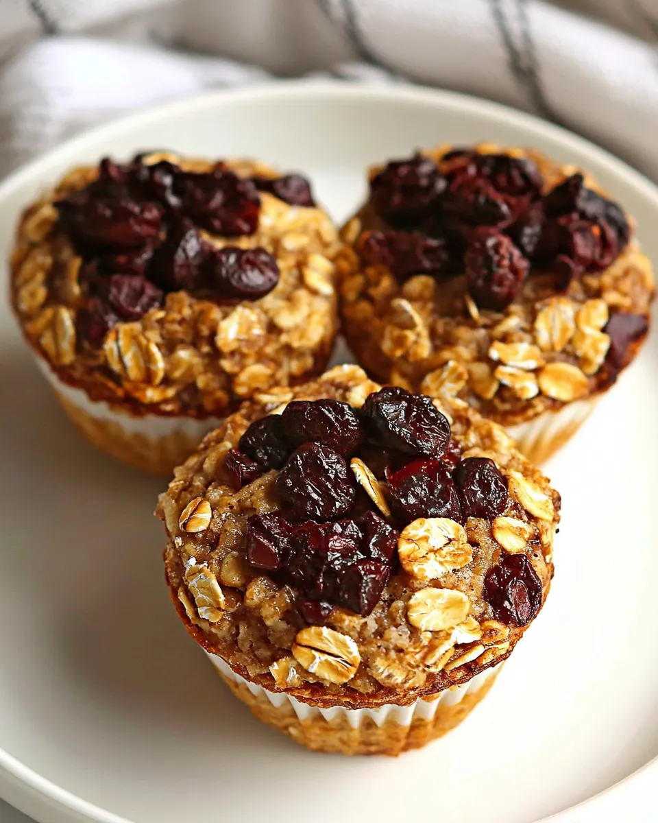 Delicious Easy Baked Oatmeal Cups Recipe image