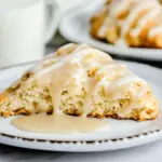 Homemade Easy Banana Scones Recipe with Maple Glaze photo