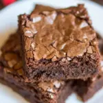 Homemade Easy Brownies Made With Cocoa Powder photo