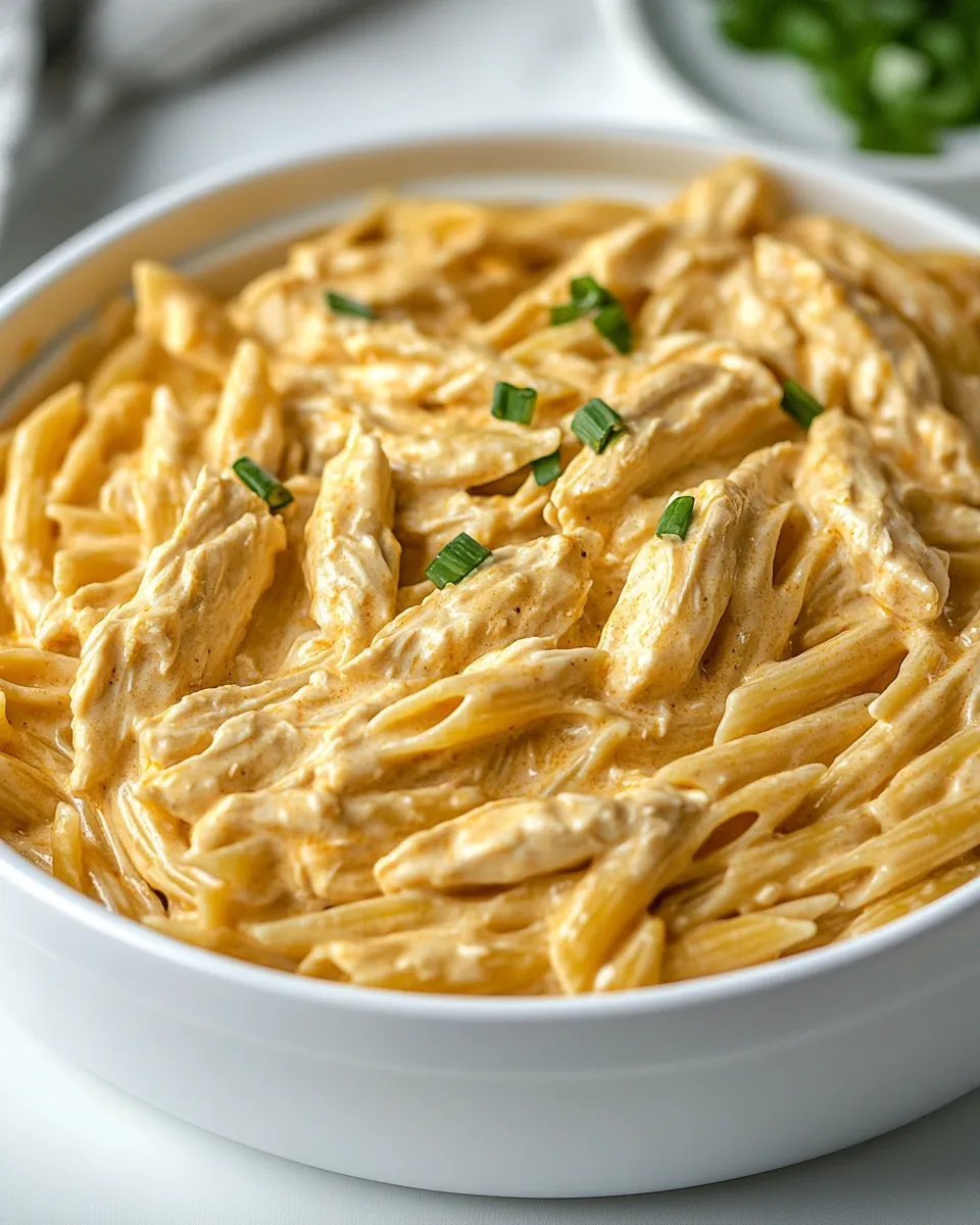 Classic Easy Cheesy Buffalo Chicken Pasta dish photo