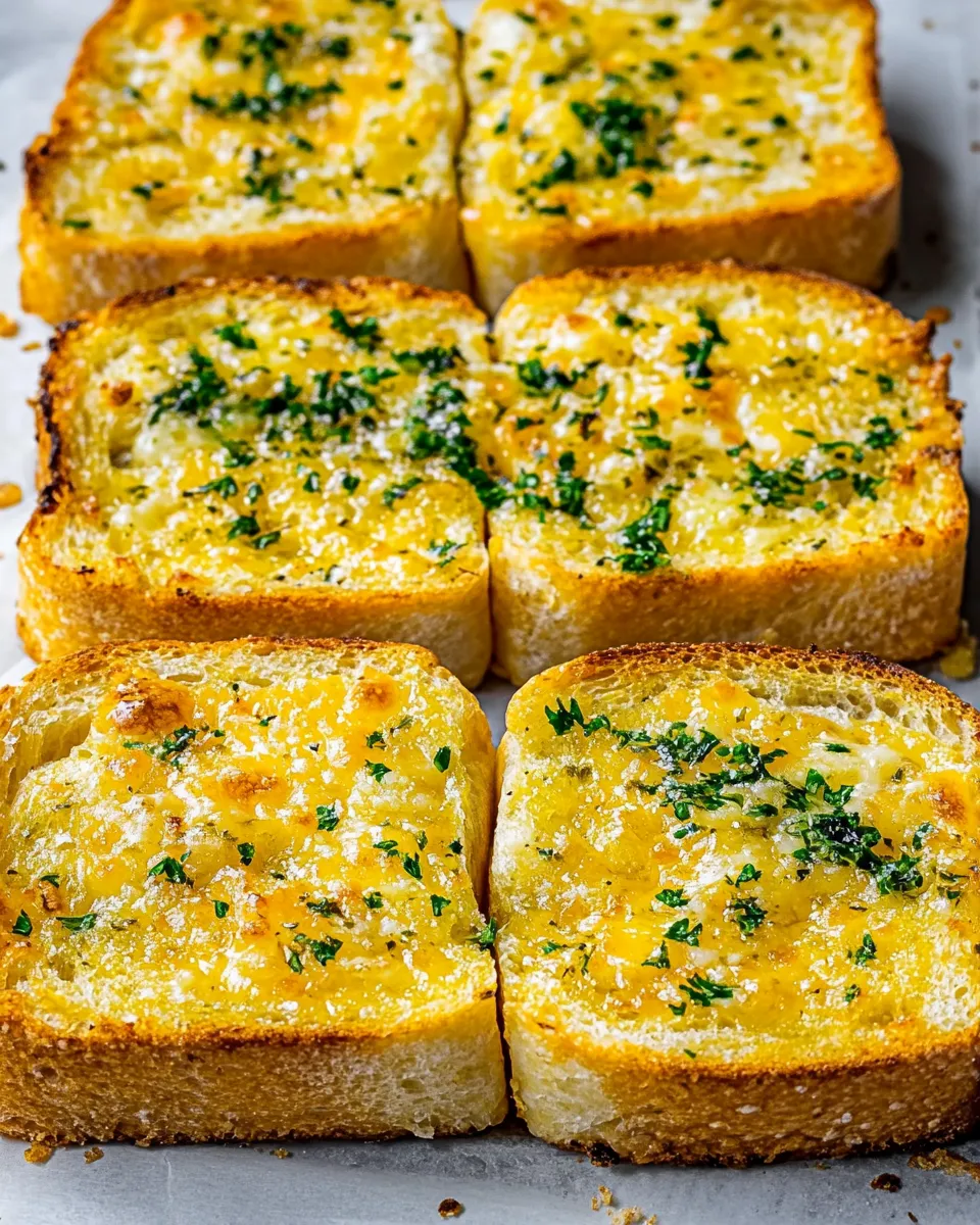 Classic Easy Cheesy Garlic Bread Recipe (Texas Toast Garlic Bread) image