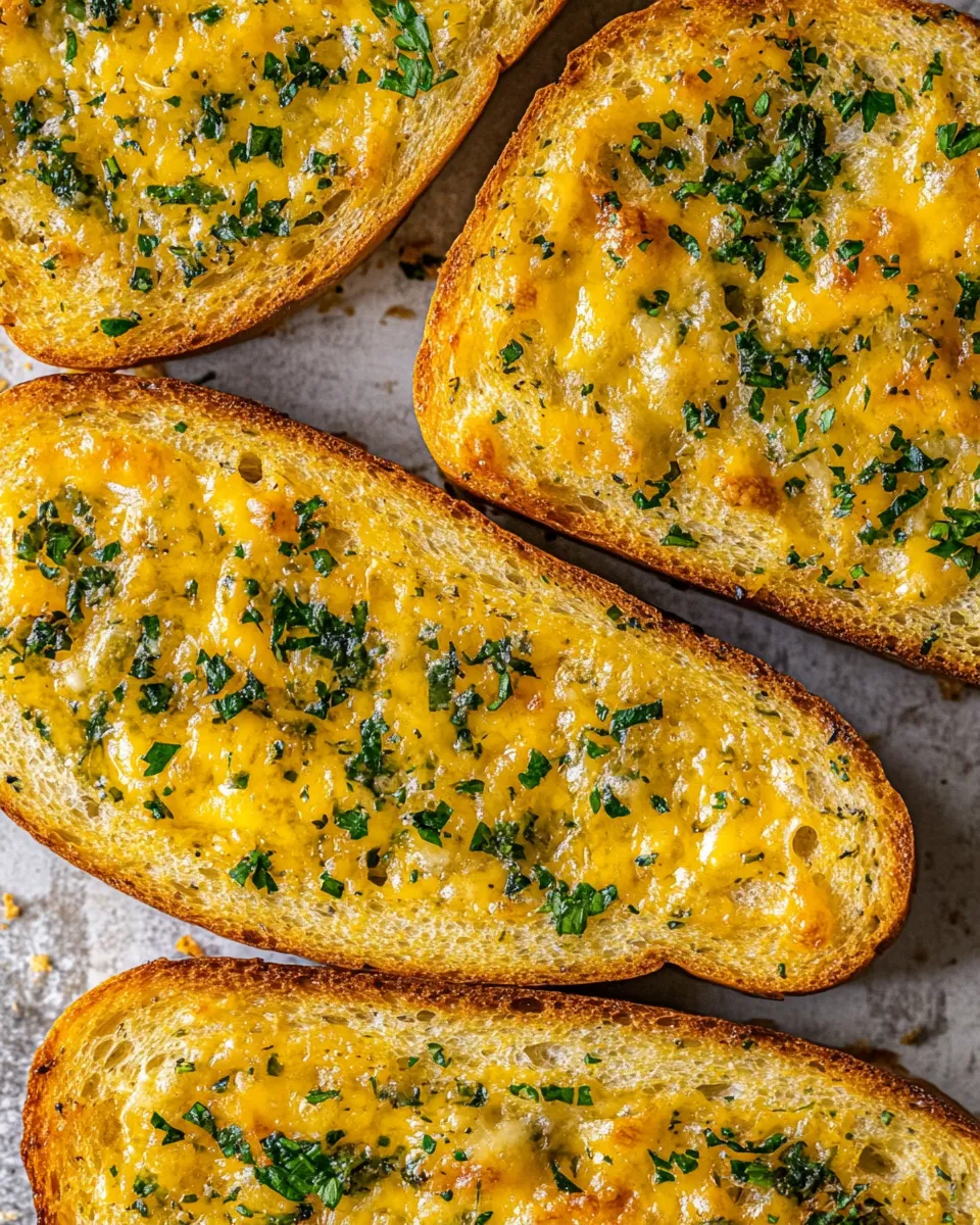 Delicious Easy Cheesy Garlic Bread Recipe (Texas Toast Garlic Bread) shot