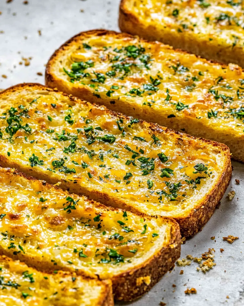 Quick Easy Cheesy Garlic Bread Recipe (Texas Toast Garlic Bread) recipe image