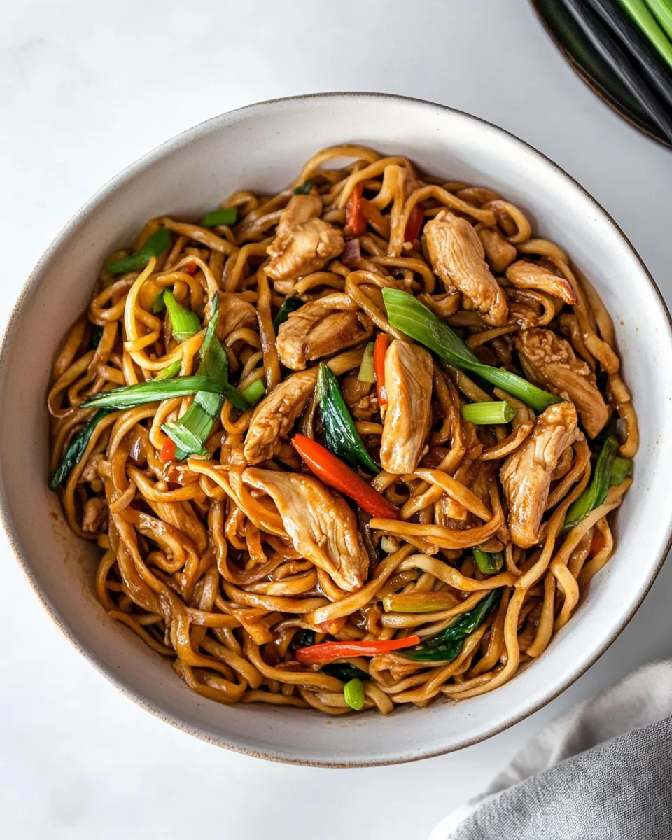 Classic Easy Chicken Chow Mein image