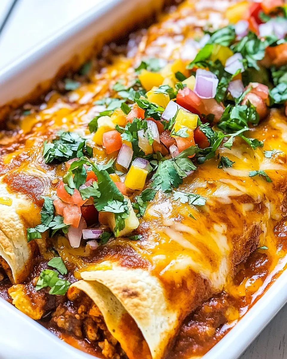 Homemade Easy Chicken Enchiladas photo