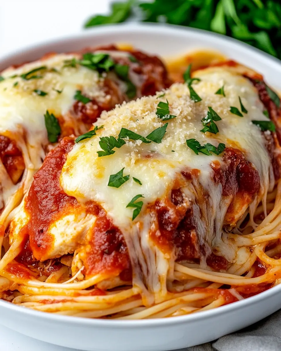 Quick Easy Chicken Parmesan shot