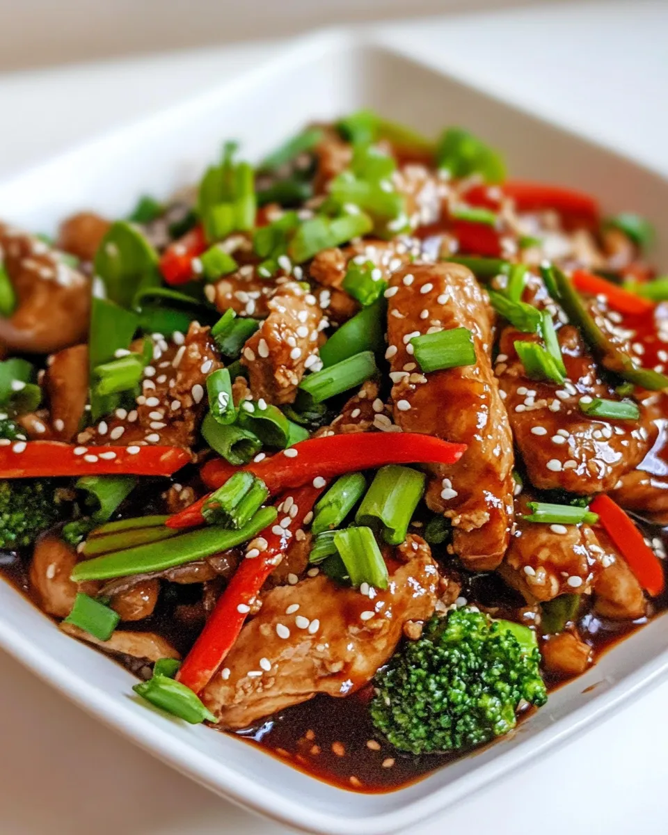 Savory Easy Chicken Stir Fry shot