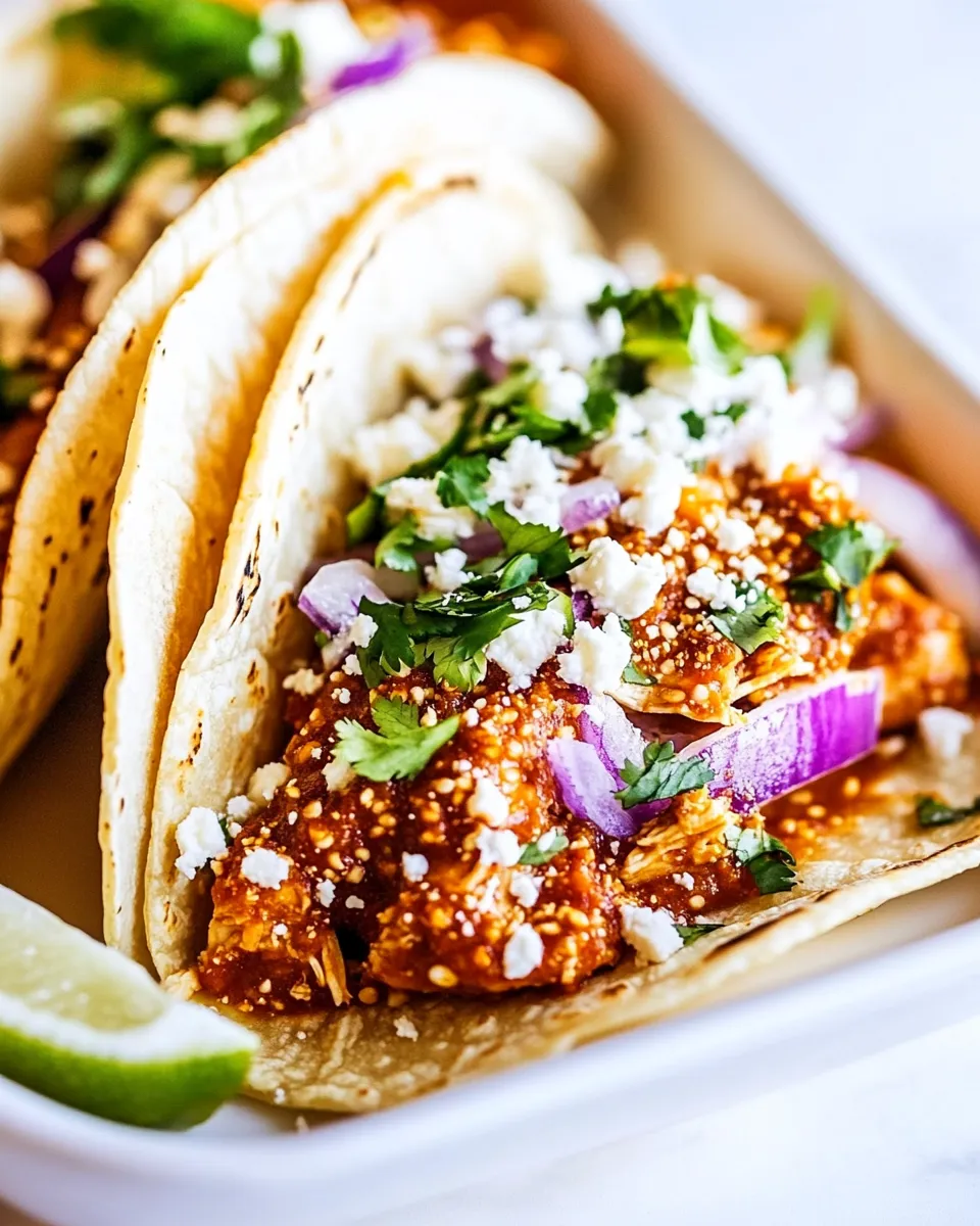 Homemade Easy Chicken Tinga Tacos recipe photo