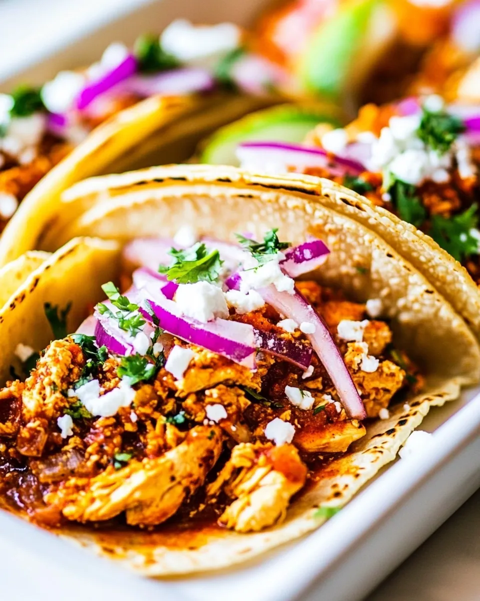 Delicious Easy Chicken Tinga Tacos dish photo