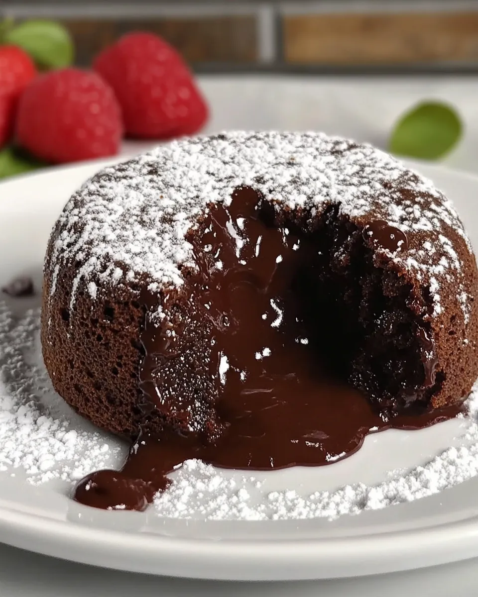 Delicious Easy Chocolate Molten Lava Cakes recipe photo