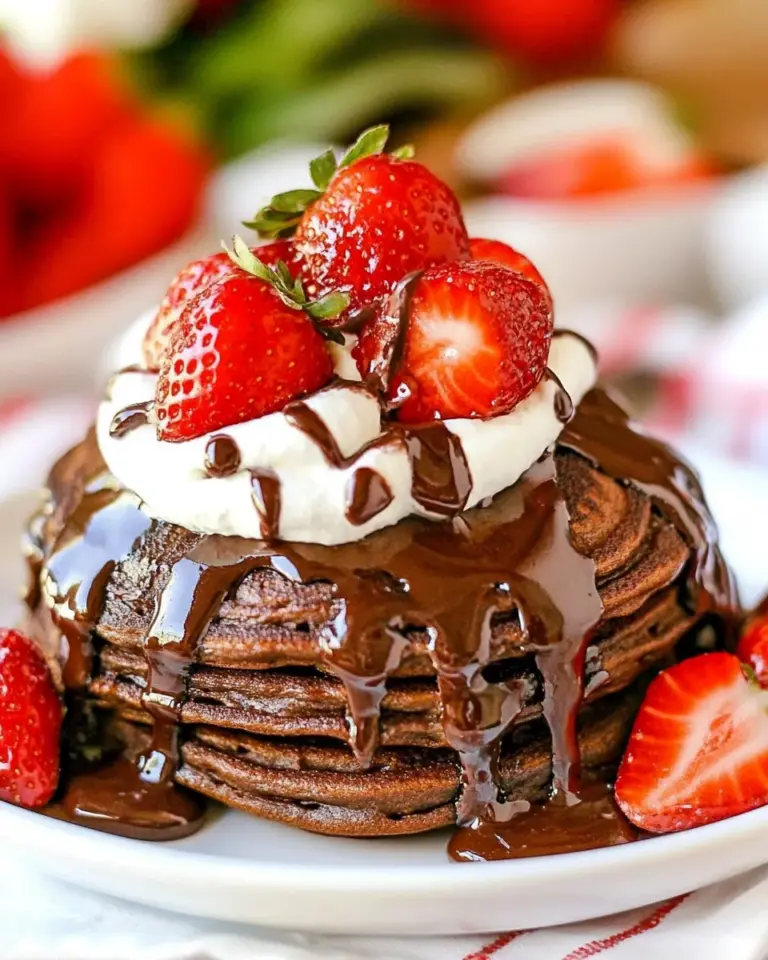 Homemade Easy Chocolate Pancakes photo